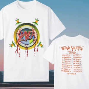Camiseta Slayer World Sacrifice Tour lado remolque - Imagen 1 de 2