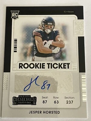 2021 Panini Contenders Rookie Ticket Jesper Horsted #284 Rookie Auto RC - Image 1 of 2