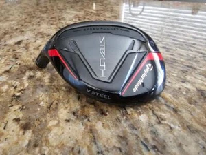 New LH TaylorMade Stealth Rescue 19° #3 3H Hybrid V Steel "Club Head Only" - Picture 1 of 14