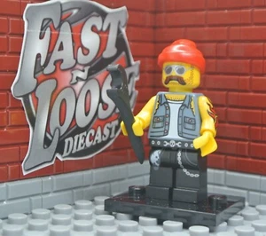 Lego Minifigur Serie 10 Motorrad Mechaniker - Bild 1 von 2
