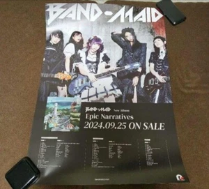 BAND-MAID BAND MAID Epic Narratives Announcement Poster Unused 2024 Limited JPN - Picture 1 of 1