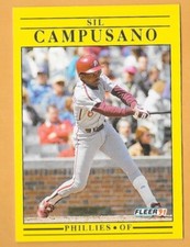 SIL CAMPUSANO PHILADELPHIA PHILLIES #389 - FLEER NM-MT 1991