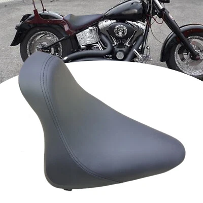 Asiento individual con cubo de conductor negro apto para Harley Night Train EFI FXSTBI Fat Boy Foto 1 de 4