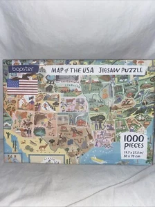Puzzles for Adults 1000 Pieces - Illustrated US Map Puzzle - United States 10... - Picture 1 of 6