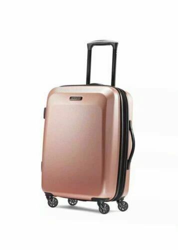 American Tourister Moonlight Luggage with Spinner  - Rose Gold
