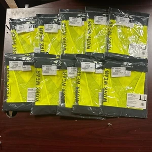 Pyramex RCZ21 Type R Class 2 High-Vis X-Back Mesh Safety Vest, LIME, M, (10) - Picture 1 of 1