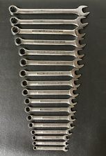 Vintage Craftsman 17pc Metric Combination Wrench Set 6-22mm USA No Skips -VV-