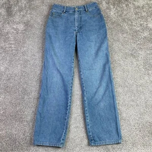 St. John Sport Jeans Women's 4 Blue Straight High Rise Medium Wash Denim - Picture 1 of 12