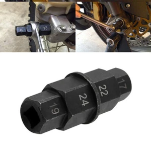 24mm 17 19 22 Motorcycle Front Rear Wheel Axle Hex Spindle Driver Removal Tool - Picture 1 of 9