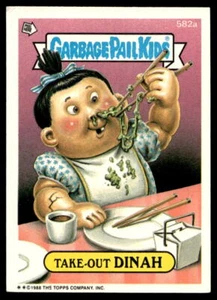 Garbage Pail Kids #582a Take-Out Dinah Series 15 1988 Non Die-Cut Variant MP - Picture 1 of 2