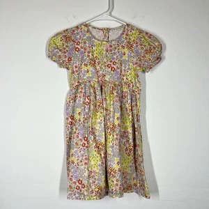 Tucker + Tate Girls Floral Short Sleeve 100% Cotton Dress Dress Size 6 - Picture 1 of 7