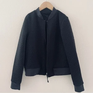 Chaqueta Bomber Ivivva by Lululemon Wherever You Go Negra Acolchada Niñas Talla 10 - Imagen 1 de 10