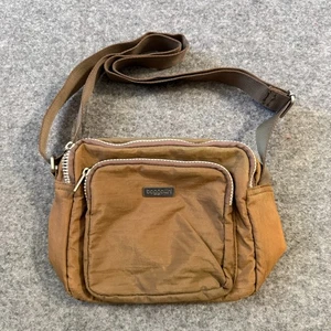 Baggallini Nylon Umhängetasche Handtasche mehrere Taschen Kartenfächer hellbraun - Bild 1 von 7