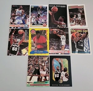 LOT 10 NBA CARDS DAVID ROBINSON TOPPS FLEER HOOPS UD SAN ANTONIO SPURS 2 - Bild 1 von 4