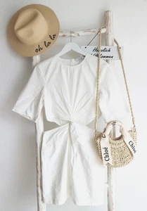 ★ & OTHER STORIES ★ Kleid EUR 38 eher 36 cut out zara sezane offwhite NP79.-€ - Bild 1 von 11