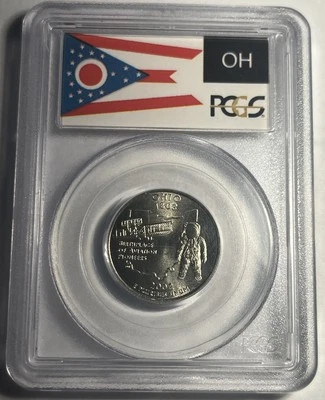 2002-P OHIO STATEHOOD QUARTER GRADED PCGS MS68 - Image 1 of 2