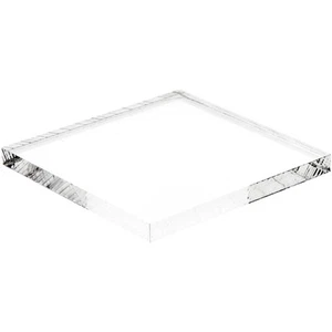 Plymor Clear Acrylic Square Display Base, 2.5" W x 2.5" D x 0.25" H - Picture 1 of 1