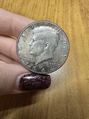 MONETA STATI UNITI KENNEDY 1/2 DOLLARO 1964 12,5 gr ARGENTO 900 LL - Immagine 1 di 2