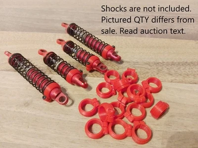 Red shock clamp set suitable for Kyosho Ultima+Optima+Raider 10mm 8 pcs. - Image 1 of 2