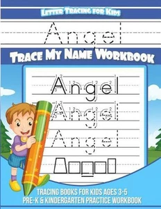 Angel Letter Tracing for Kids Trace my Name Workbook: Tracing Books for Kids age - Picture 1 of 1