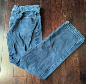 Levi's 514 Jeans Men's 32x32 Blue Denim Straight Fit Casual 100% Cotton - Picture 1 of 4