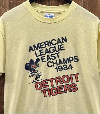 Detroit Tigers Vintage 1984 American League East Champs Tee Shirt AN59526 - Image 1 of 2