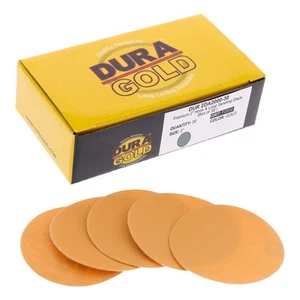2000 Grit 2" Gold Hook & Loop Sanding Discs DA Sanders - Box of 30 Sandpaper - Picture 1 of 5