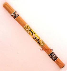Ornitorrinco aborigen DIDGERIDOO 39 "(100cm) pintado con puntos + bolsa +boquilla de cera de abejas - Imagen 1 de 8