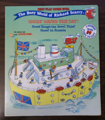 The Busy World of Richard Scarry: Sneef Saves the Day (Lift the Flap Book) - Image 1 of 2
