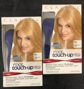 (LOT OF 2)  Clairol Root Touch up #8G Medium Golden Blonde shade Nice n' Easy - Picture 1 of 7