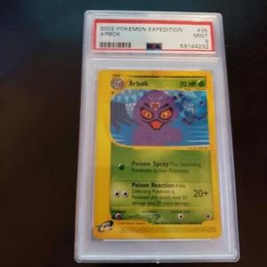 Tarjeta Pokémon rara Arbok PSA 9 Expedition serie E casi nueva/como nueva - Imagen 1 de 1