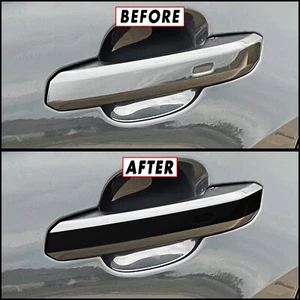 Blackout Accent Overlay for 2018-24 Audi Q5 SQ5 Door Handles - Picture 1 of 5