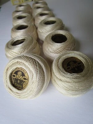 DMC Coton Cotton Crochet Perle Balls #8 ART 116 - Image 1 of 4