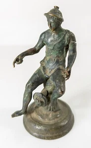 Antigua figura de pescador napolitano de bronce Grand Tour griego romano neoclásico - Imagen 1 de 10