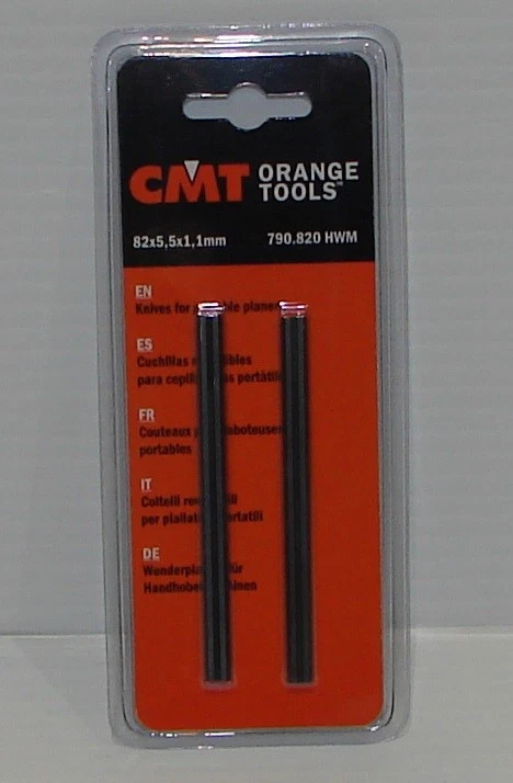 CMT 790.820 Solid Carbide Knives for Portable Hand Planer - 2-Pack - Image 1 of 1