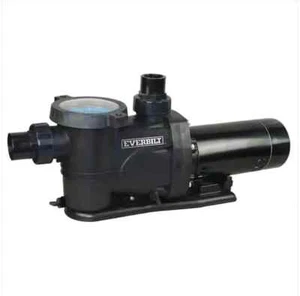 Everbilt Pool Pump Fan-Cooled Motor 1.5 HP 230V Corrosion Resistant Basket Black - Picture 1 of 3