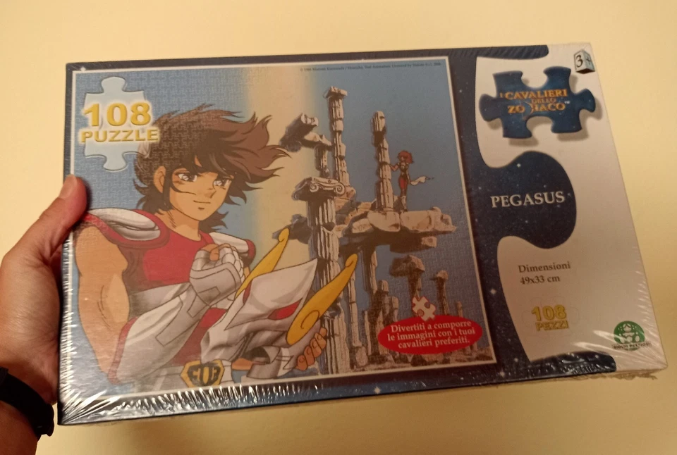 I CAVALIERI DELLO ZODIACO PEGASUS PUZZLE 108 GIOCHI PREZIOSI GIOCATTOLI VINTAGE  - Immagine 1 di 4