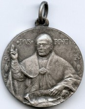 1925 VATICAN POPE PIUS XI MEDAL PENDANT 26MM 7,2G