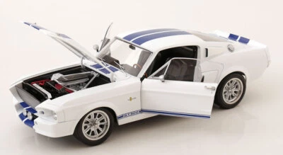 1:12 Ford Mustang Shelby GT500 1967 White/Blue - Diecast Model - KK Scale - Image 1 of 4