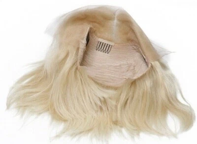 Louise bright blonde 613 straight bob European human Hair lace front short Wig - Image 1 of 4