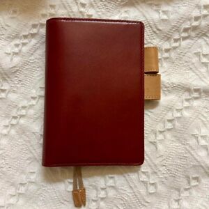 Hobonichi Techo Notebook Cover 2016 Leather Rosso Original A6 Used Hobonichi