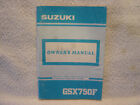 1990 Suzuki Gsx750f Owners Manual 99011-20C52-03A