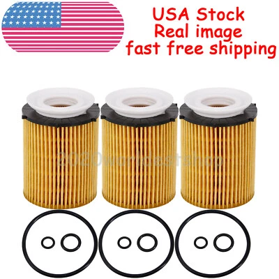 Filtros de aceite 3 piezas A2701800109 para Mercedes-Benz SLK300 A220 GLA250 GLC350e 1991CC Foto 1 de 4