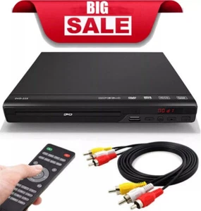 Reproductor de DVD sin todas las regiones Reproductor de discos DVD CD Salida AV Control remoto USB P1H9 - Imagen 1 de 12