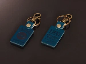 Yoshimura Leather Keychain (COMPETITION MOTORS) / 903-223-5500 / Blue - Picture 1 of 1