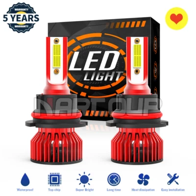 For CHRYSLER Sebring Convertible 1996-2006 9007 LED Headlight Kit 6000K White Foto 1 de 4