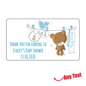 Personalised Baby Shower Stickers Label Mom Party Bag Thank You For Coming 1038 - Picture 1 of 3