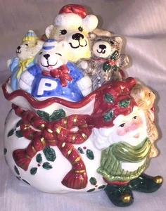 Fitz and Floyd Lidded Box, Retired - Holiday Elf - Picture 1 of 1