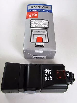 Bower  724AF Shoe Mount Electronic Flash for  Canon In Box TTL Dedicated - Image 1 of 4