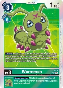 Wormmon Foil - P-118 quasi nuovo - Digimon TCG - Foto 1 di 1